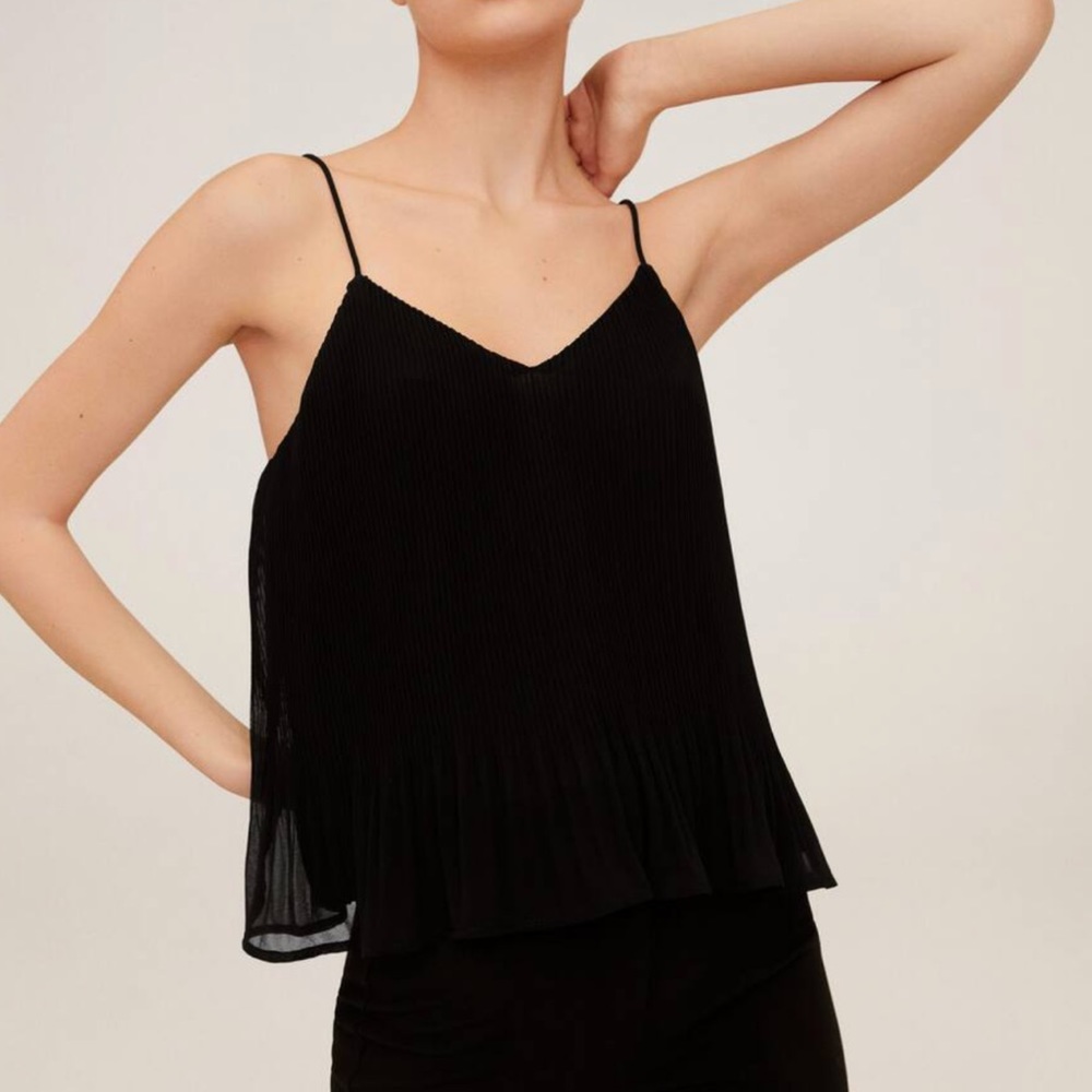 MNG Ruffle Pleated Top - Picture 4 of 7